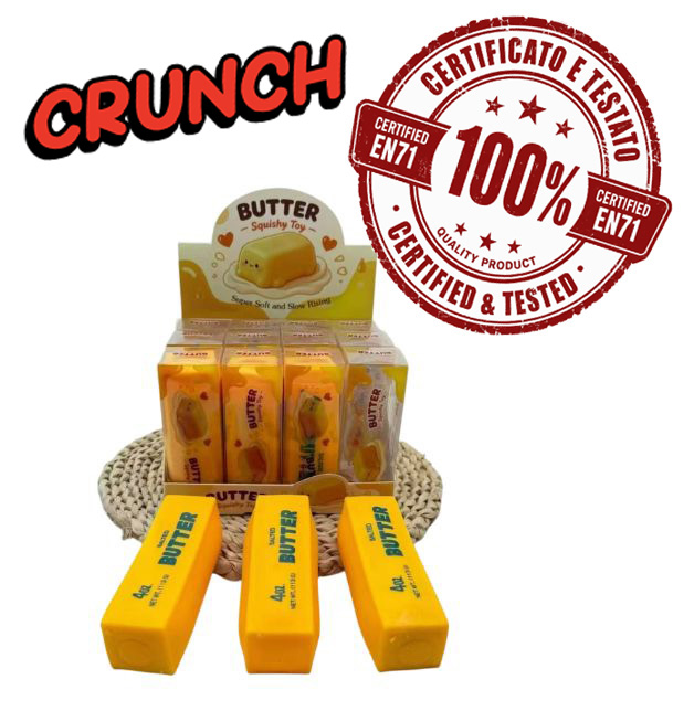 SQUISHY CRUNCH (Butter) Barra di Burro 13cm In espo da 12pz…x12…x144